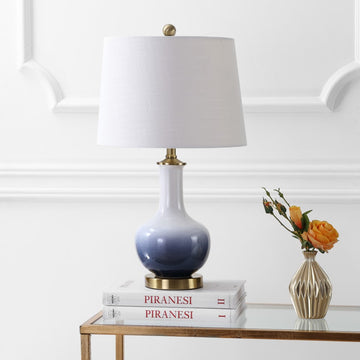 Gradient 25" Ceramic/Brass LED Table Lamp - JONATHAN Y